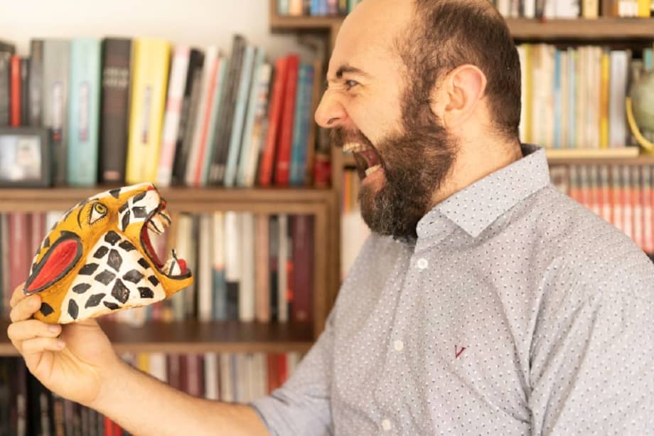 Santiago Rivas ganó el India Catalina por “Los puros criollos” y el Simón Bolívar por “Presunto pódcast”. / Viviana Londoño