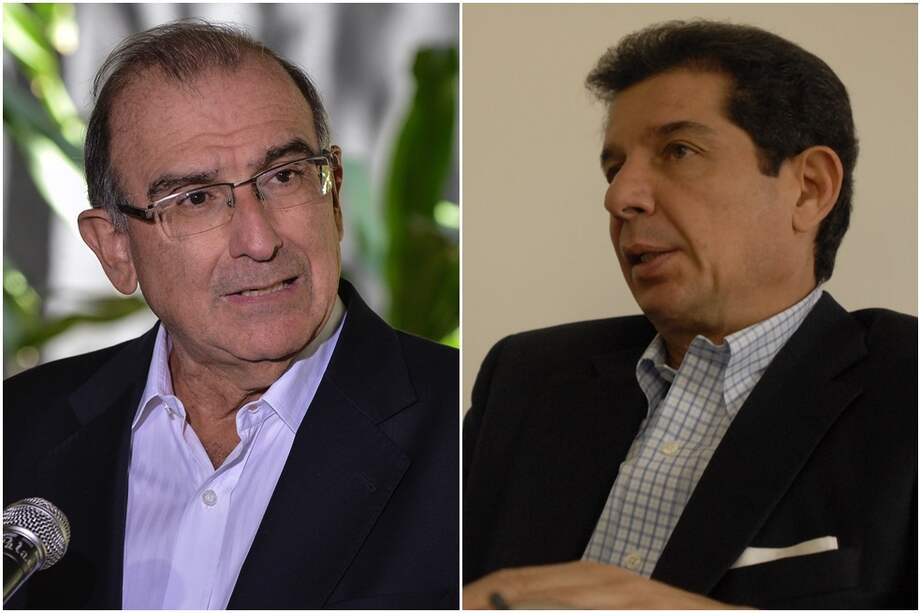 Humberto de la Calle y José Félix Lafaurie. /Archivo