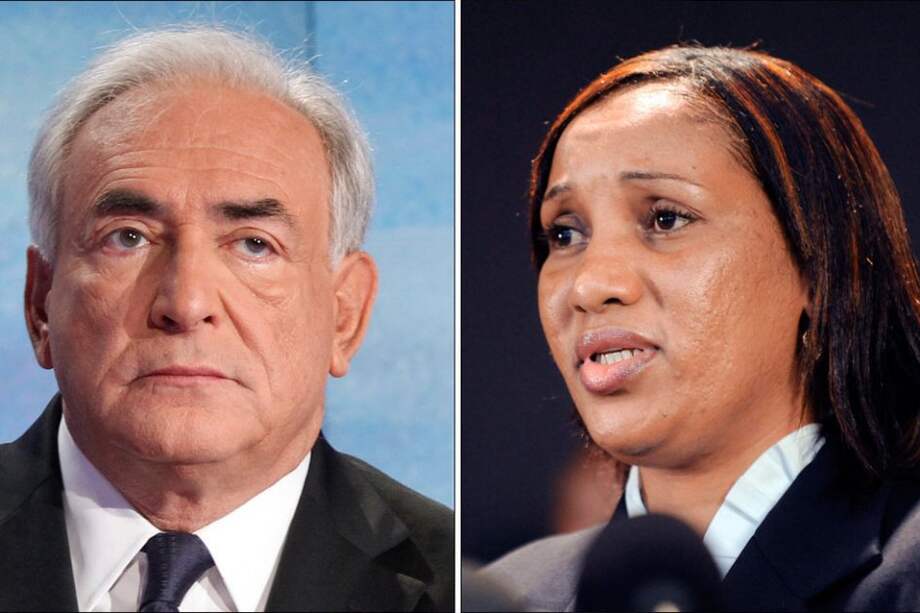 Dominique Strauss-Kahn y Nafissatou Diallo. Foto: AFP