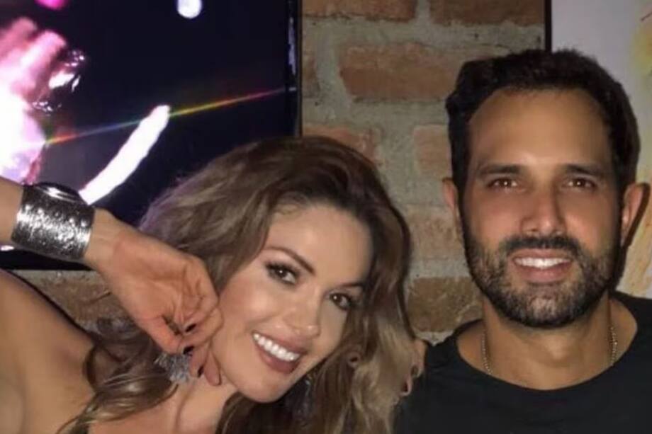 La actriz Nataly Umaña y Alejandro Estrada.
