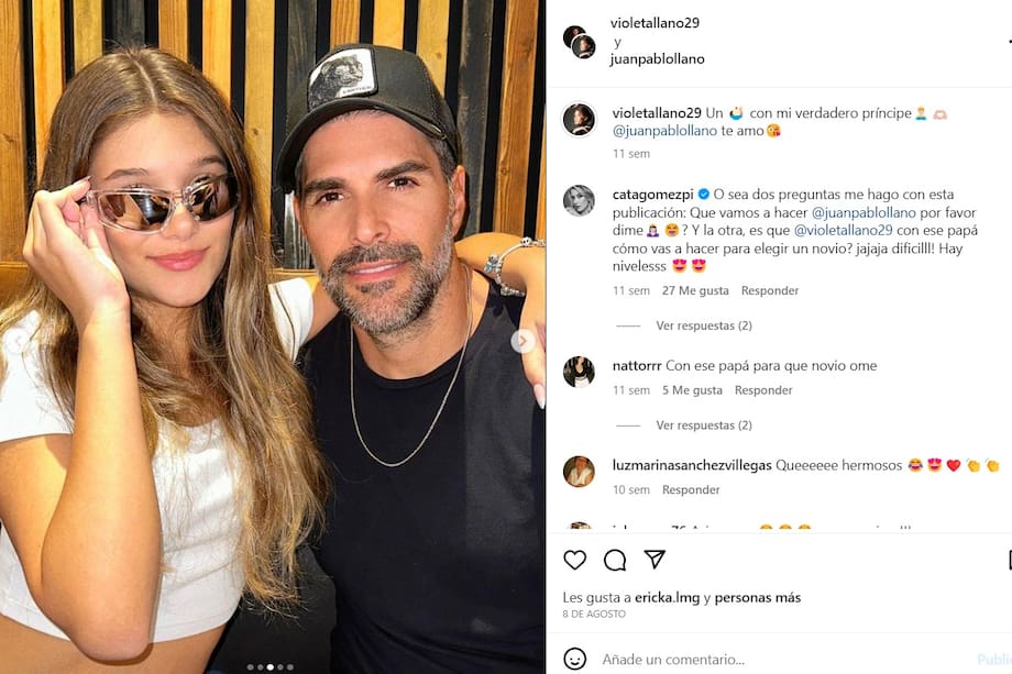 Ella es Violeta Llano, la hermosa hija de Juan Pablo Llano y Catalina Gómez