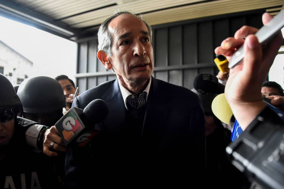 Álvaro Colom, detenido el martes por corrupción. / AFP