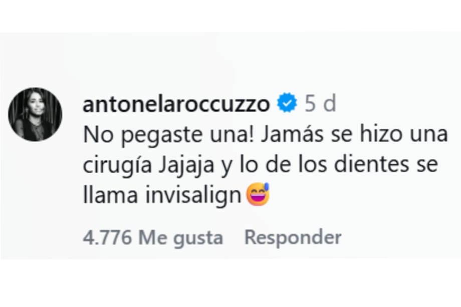 Antonela defiende a Messi.