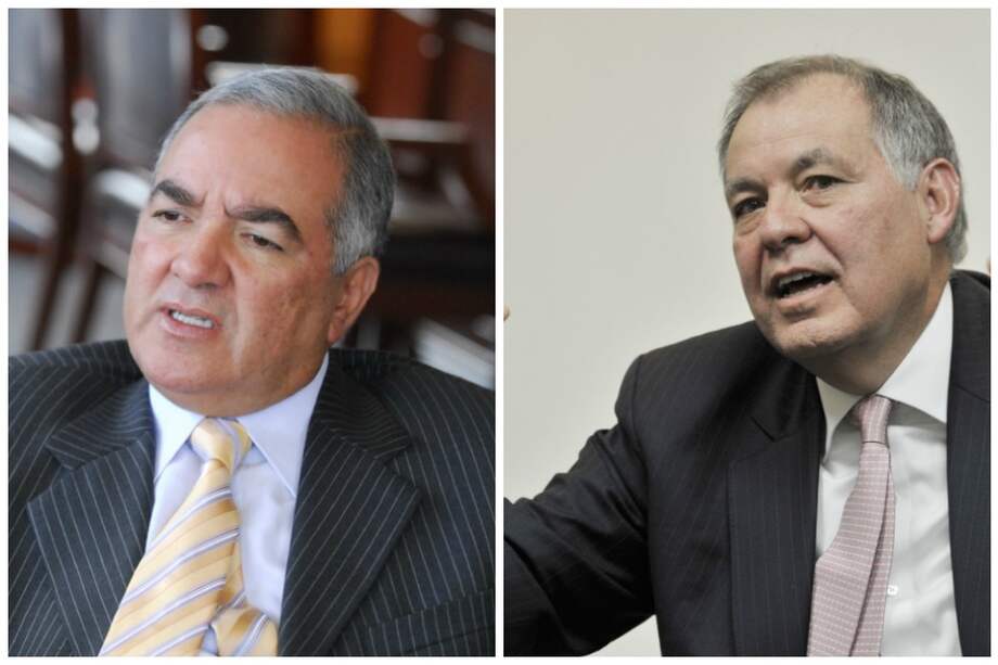 Los exprocuradores Edgardo Maya y Alejandro Ordóñez. / Archivo