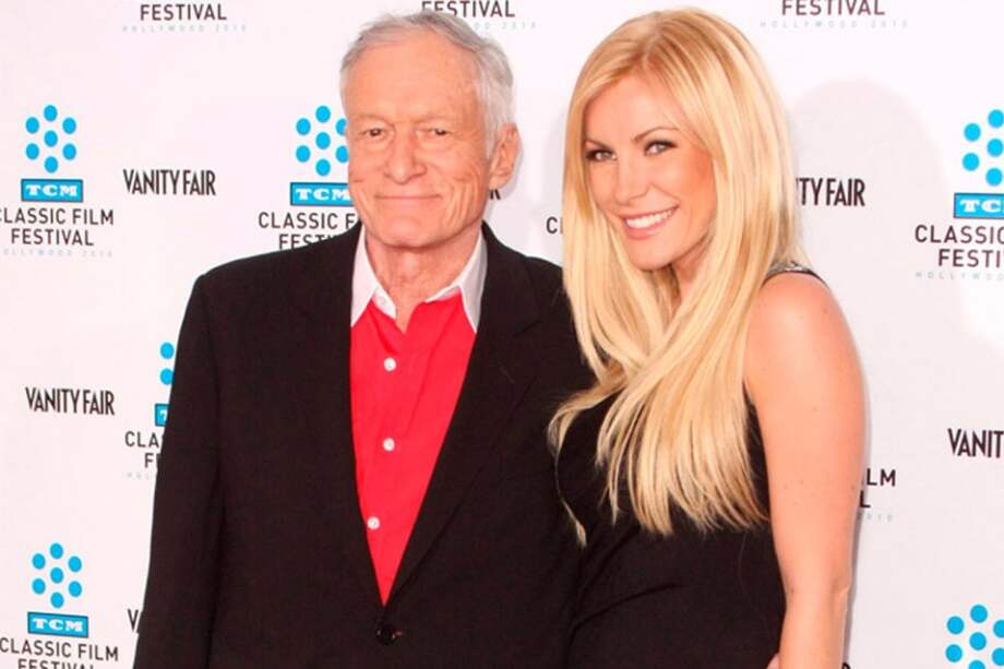 Hugh Hefner y Crystal Harris. / Bang Showbiz
