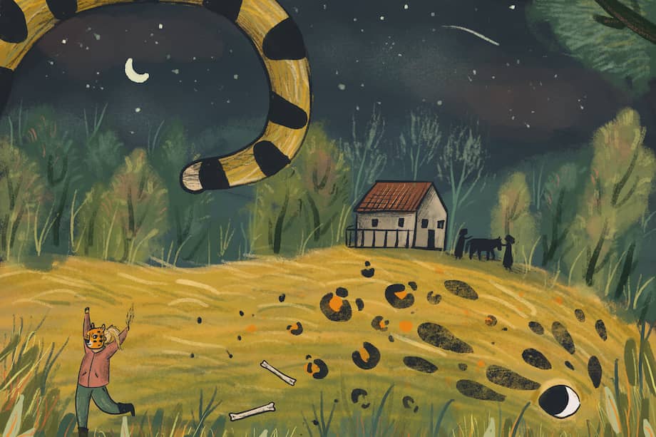 Ilustración del libro “La cabeza del degollado”, escrito por Sara Jaramillo.