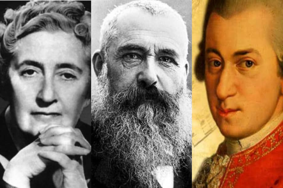 Este 2026, se conmemora 270 años del nacimiento de Mozart, mientras que Agatha Christie y Claude Monet cumplen 50 y 100 años (respectivamente) desde su fallecimiento.