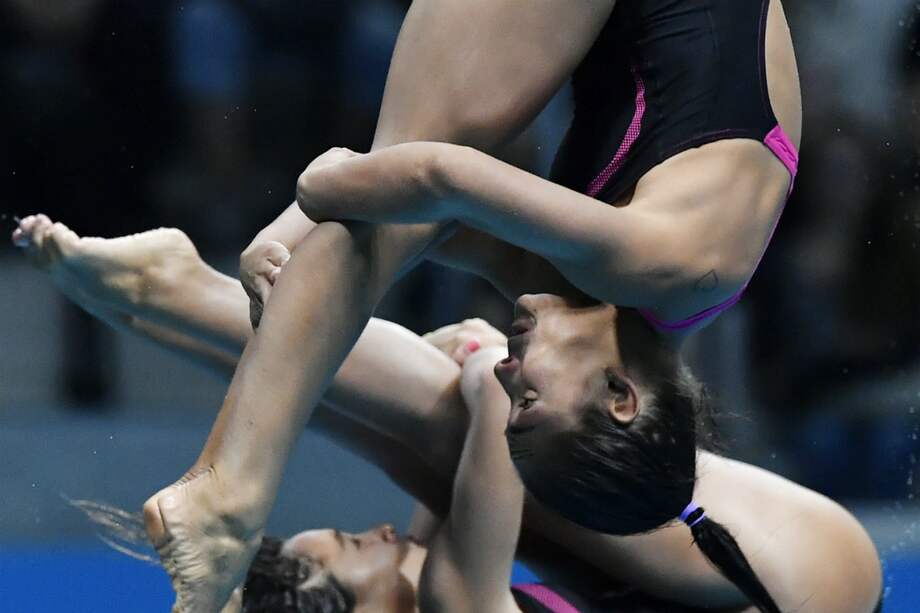 Carolina Murillo también estuvo en la final de 3 y 10 metros plataforma mixto junto a Sebastián Villa, finalizando en la séptima posición. / EFE