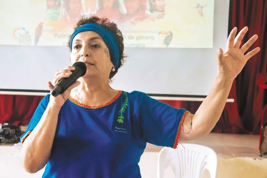 Fátima Muriel es la fundadora de la Asociación Alianza Departamental de Mujeres Tejedoras de Vida del Putumayo. / Alianza Tejedoras de Vida
