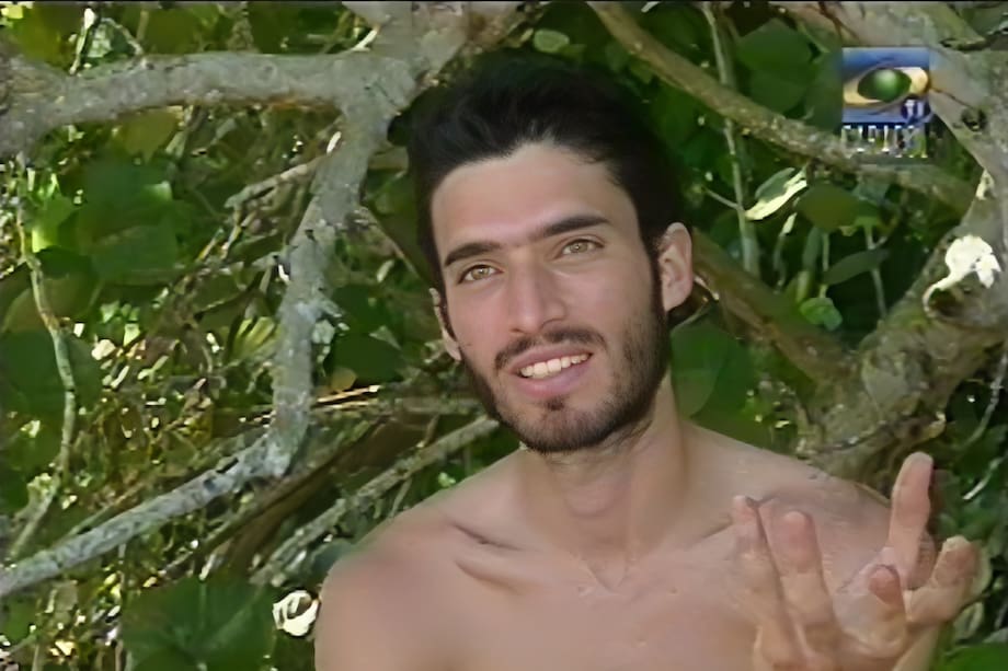 Así lucía Pedro Falla hace 24 años, cuando hizo parte de 'Expedición Robinson'.