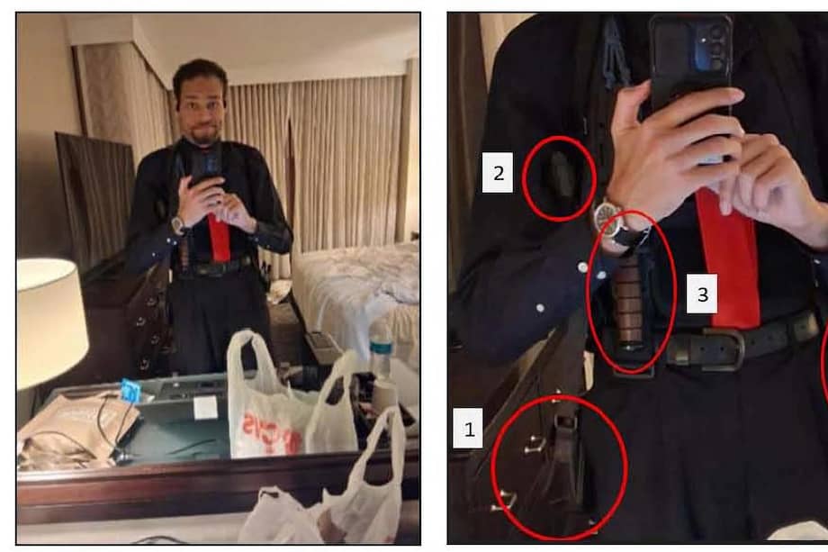 Fotografía cedida por el Tribunal del Distrito de Columbia donde aparece Cole Allen, el hombre acusado de intentar asesinar al presidente de Estados Unidos, Donald Trump.