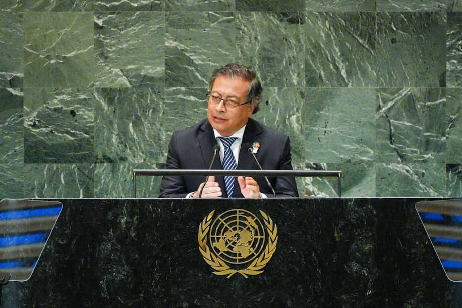 Gustavo Petro en el Foro del sector privado de la Cumbre del Futuro.