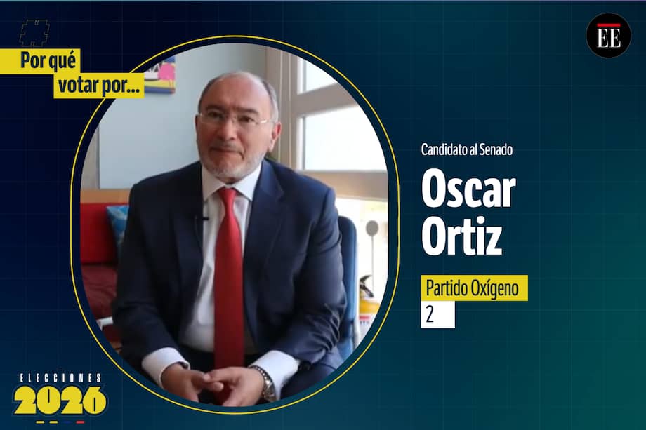 Candidato al Senado por el partido Oxígeno.