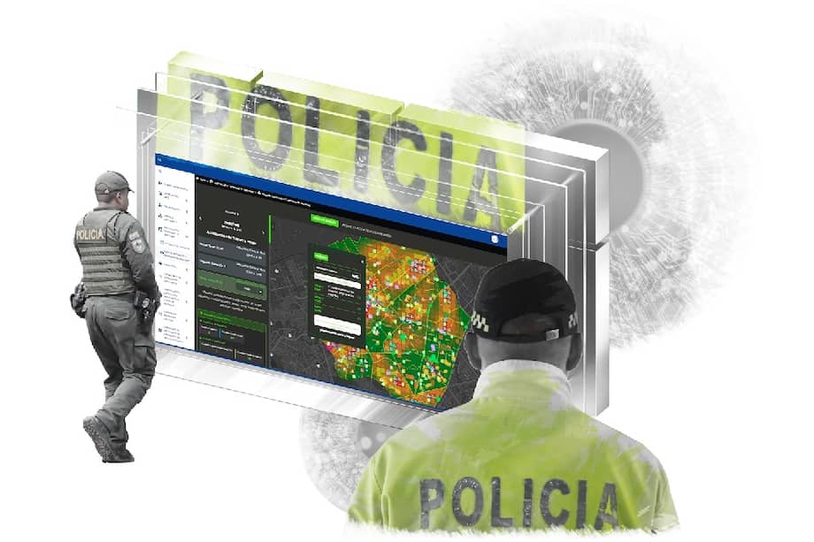 Desde 2019, la Policía Nacional implementa IA para hacer mapas de calor delictivos en todo Colombia.