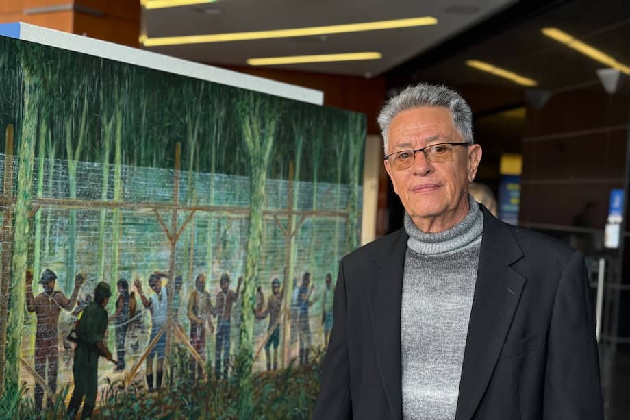 El pintor opita Mario Ayerbe es el autor de la obra.