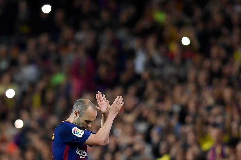 Andrés Iniesta, mediocampista del Barcelona. / AFP