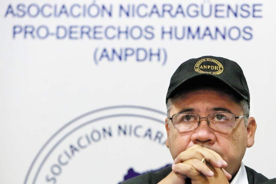 Álvaro Leiva, secretario de la Asociación Nicaragüense Pro Derechos Humanos (APNDH). / AFP