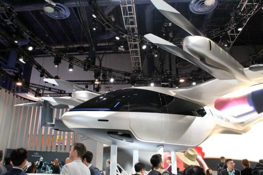 Hyundai y Uber presentaron su modelo de taxi volador en el CES de Las Vegas. / Valeria Cortés - El Espectador