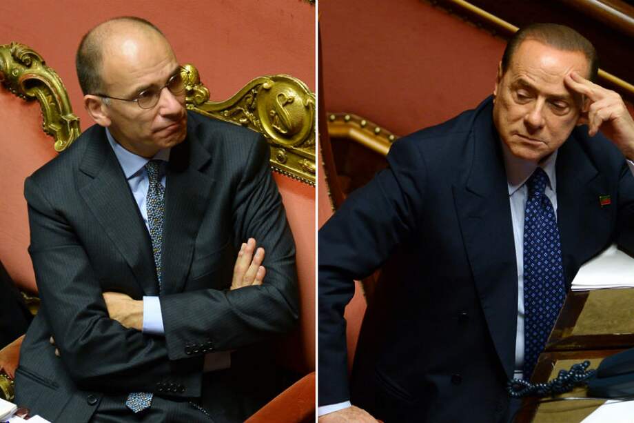 Gracias a Silvio Berlusconi, Enrico Letta obtiene la confianza del Senado