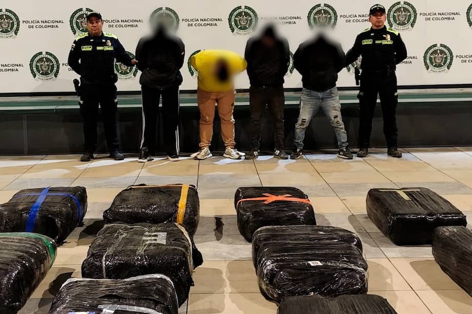La Policía incautó 2.138 kilos de marihuana durante un operativo realizado en un inmueble de la vereda Guaimaral, en Suba.