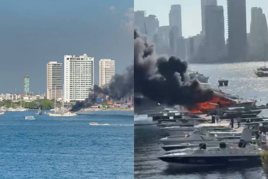 La motonave "Fortune" estaba atracada en Marina Santa Cruz cuando comenzó el incendio y posteriormente naufragó.