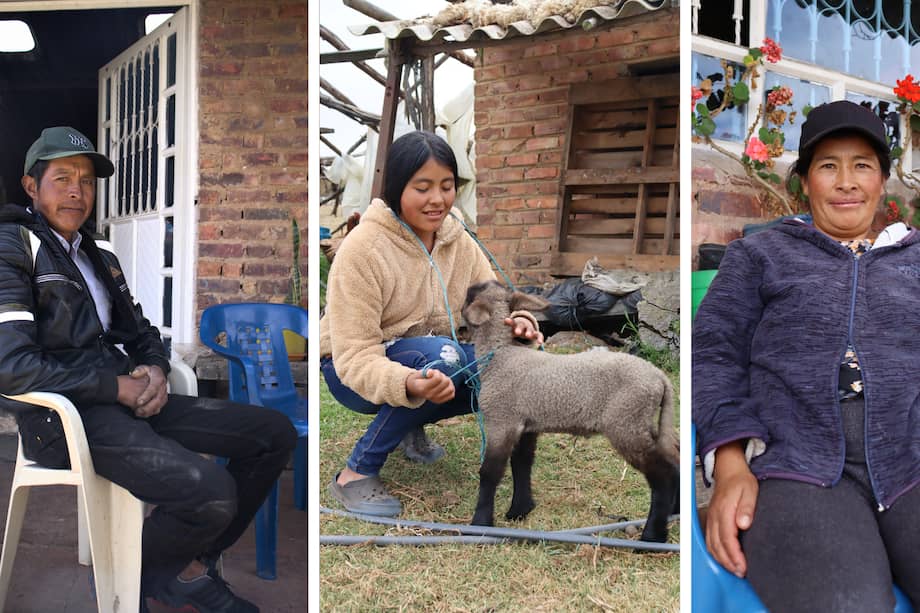 De izquierda a derecha, Víctor Quito, Lorena Quito Cruz, Marina Cruz y Julián Quito Cruz.