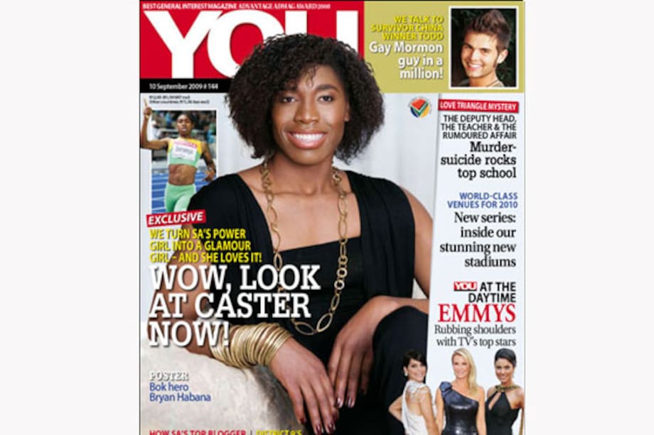 Caster Semenya muy femenina