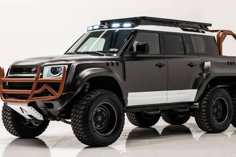 El Apocalypse World Ender 6×6 está diseñado para un óptimo rendimiento todoterreno, equipado con neumáticos de 38 pulgadas sobre rines de 20 pulgadas de estilo militar