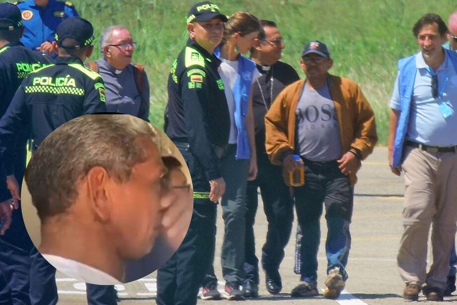 Así fue la llegada de Luis Manuel Díaz al aeropuerto de Valledupar.