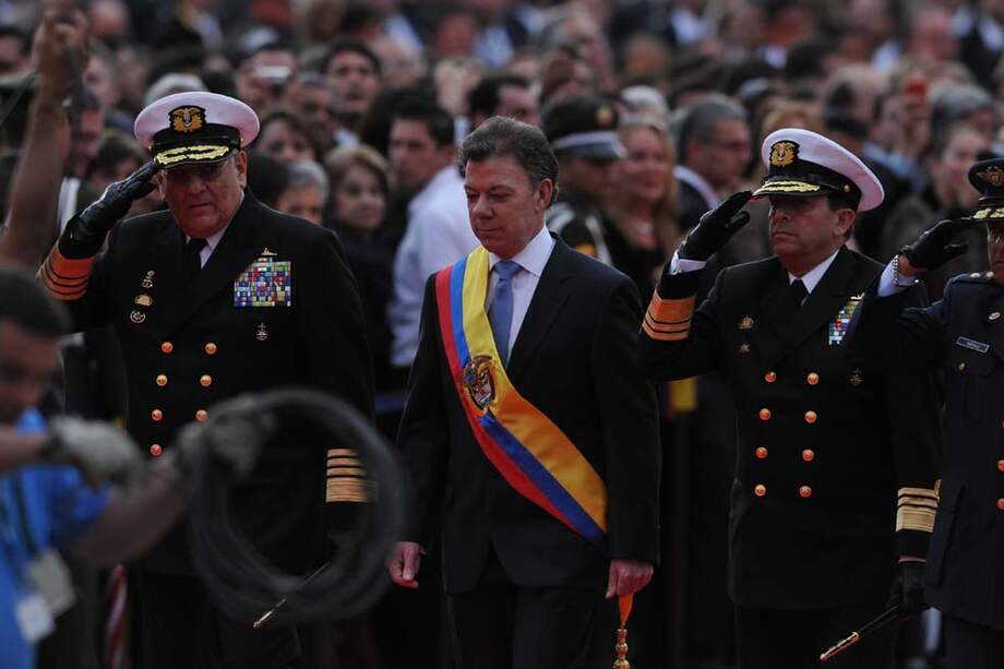 El presidente Juan Manuel Santos asumirá hoy su segundo período en el poder.