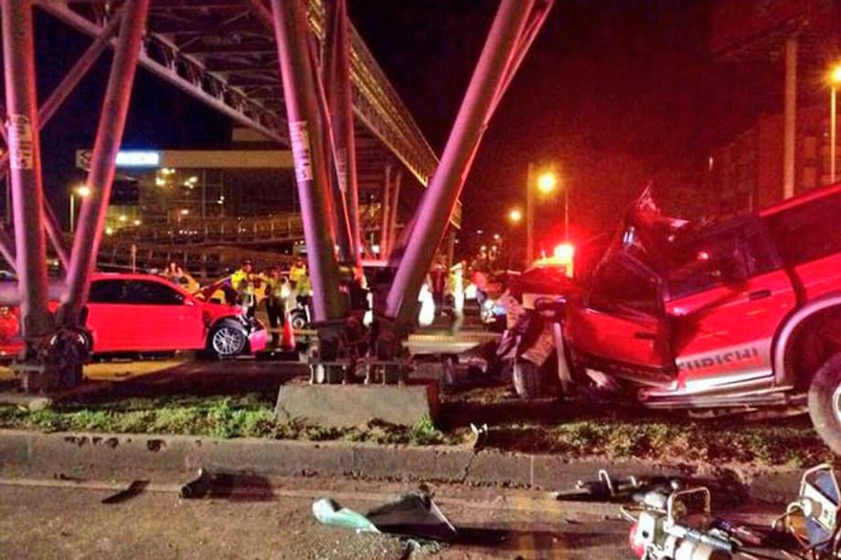 Cuatro personas mueren en grave accidente en el norte de Bogotá