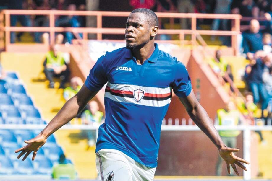 El delantero caleño Duván Zapata, quien juega en la Sampdoria, lleva 43 goles en Italia. Pasó por Nápoles y Udinese. / EFE