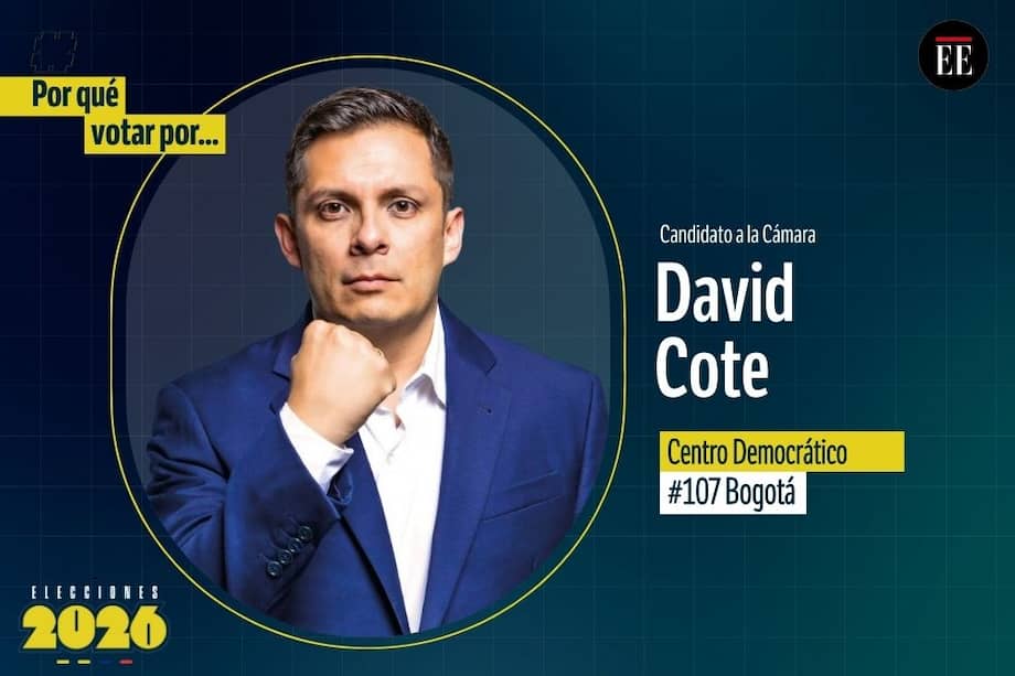 David Cote es candidato a la Cámara. Va por el Centro Democrático.