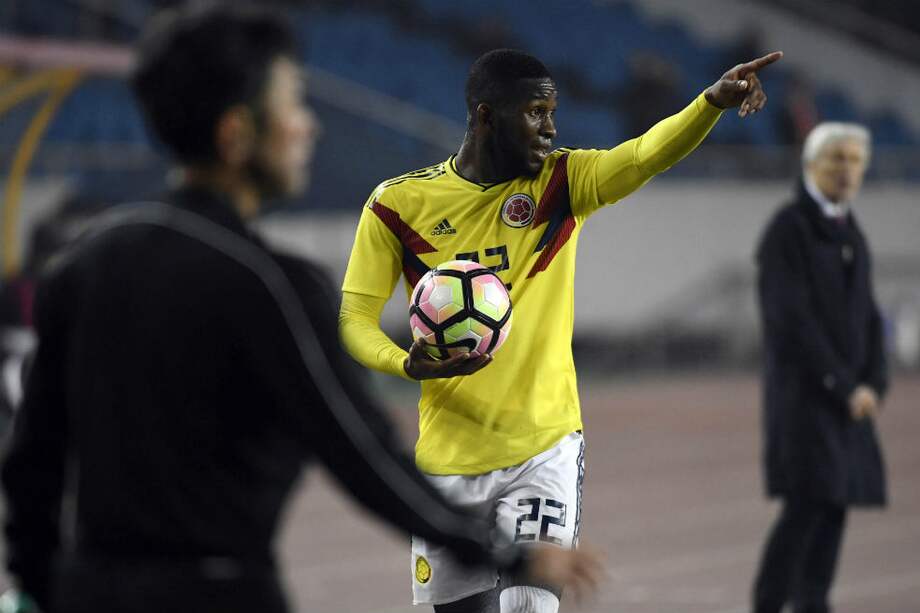 Jefferson Lerma jugó 98 minutos en la gira asiática previa al Mundial de Rusia 2018. / AFP