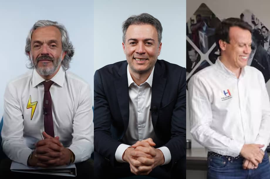 Juan Daniel Oviedo, Daniel Quintero y Leonardo Huerta.