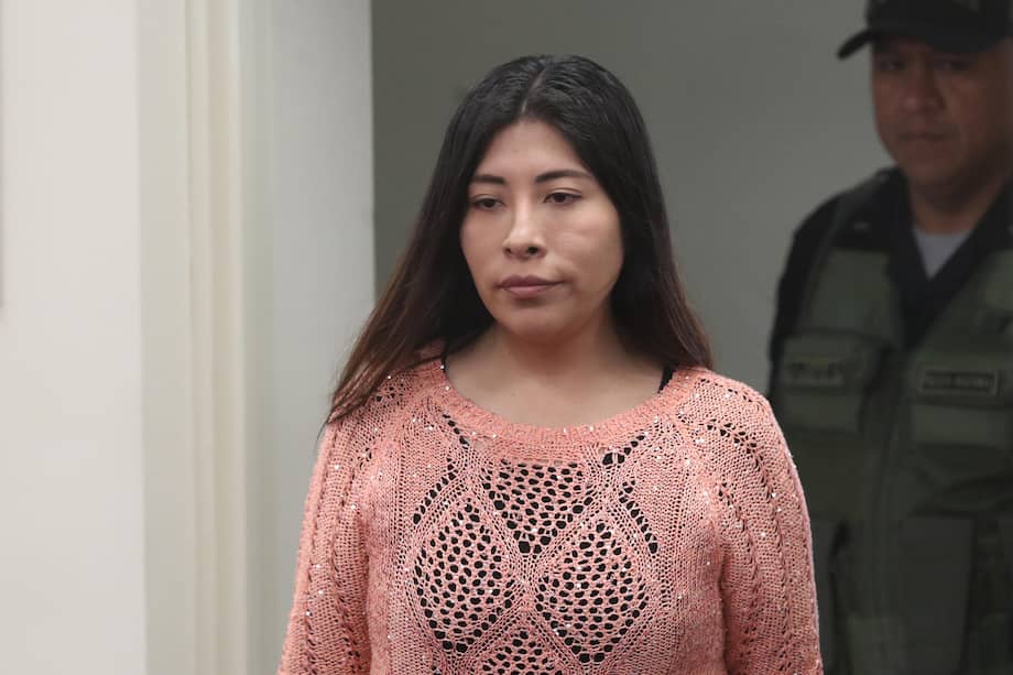 Ex primera ministra de Perú, Betssy Chávez, en una audiencia en Lima, Perú.