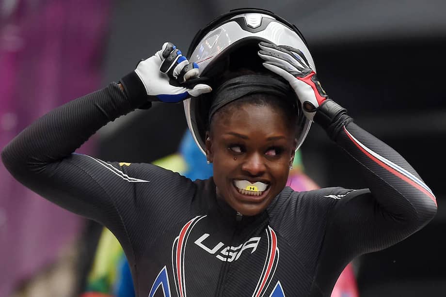Lauryn Williams, ganadora de medalla de plata en Sochi 2014. / AFP