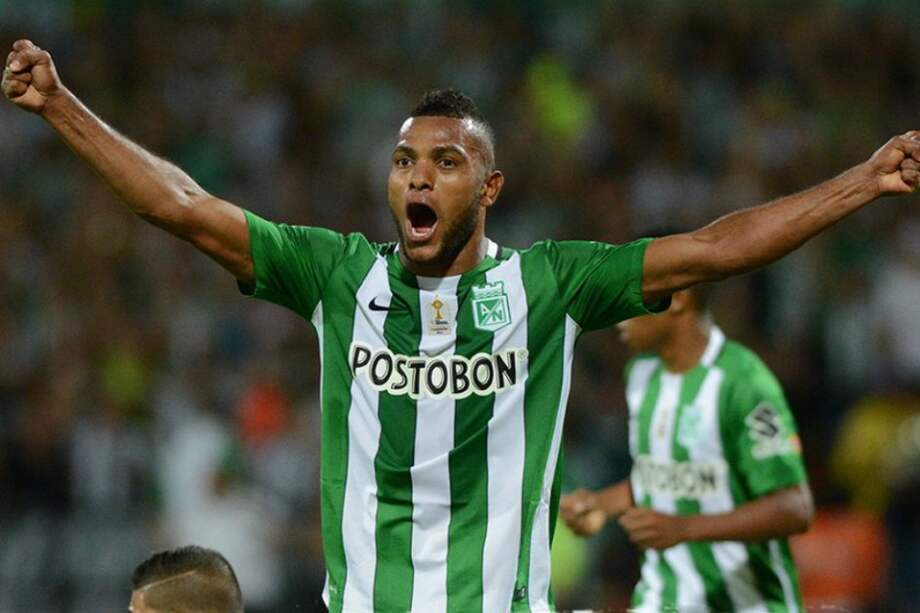 Miguel Ángel Borja marcó dos goles en el triunfo de Nacional sobre Patriotas. / @nacionaloficial