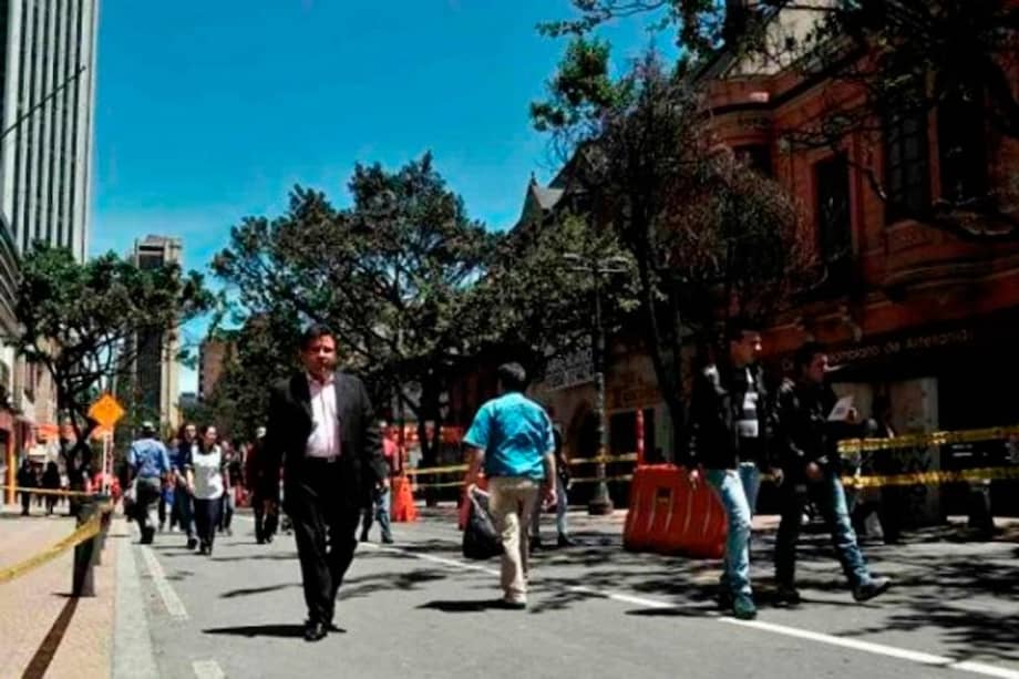 Peatonalización de la carrera Séptima. Foto: David Campuzano