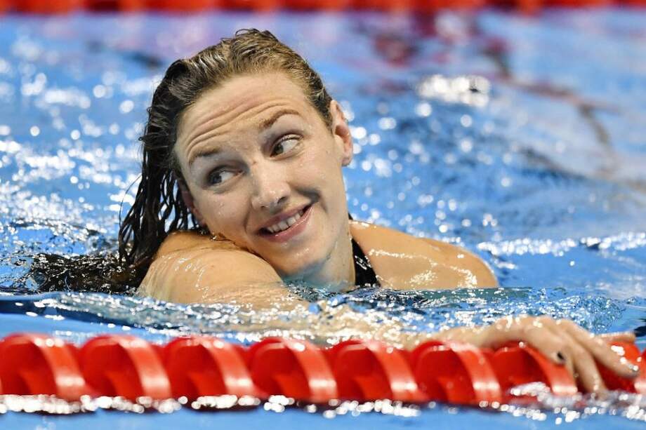 Kantinka Hosszú, nadadora ucraniana. / AFP
