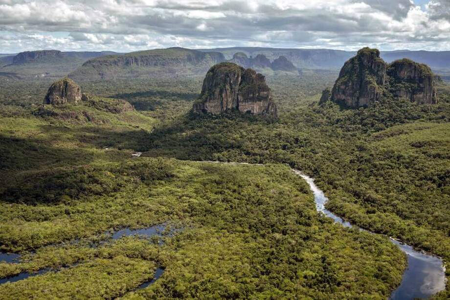 El Parque Nacional de Chiribiquete se caracteriza por tener 38 mesetas en roca, o “tepuyes”. / AFP