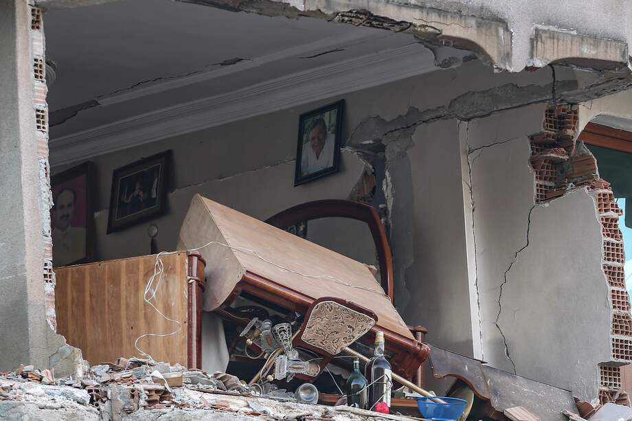 Casa destruida en Hatay, Turquía. EFE/EPA/ERDEM SAHIN
