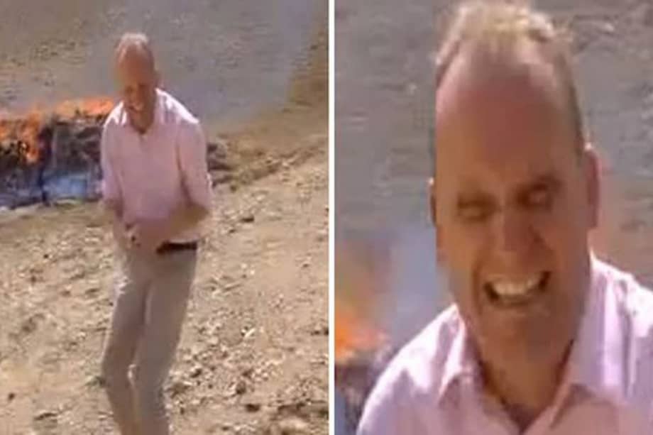 Periodista de la BBC bromea tras incidente en quema de heroína