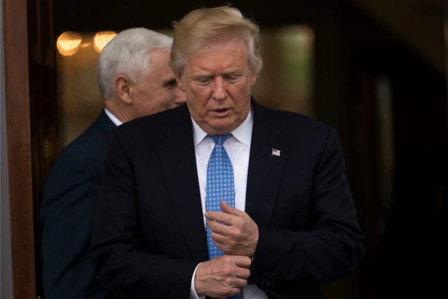 El presidente electo Donald Trump tras una reunión en Bedminster Township, New Jersey, esta semana. / AFP