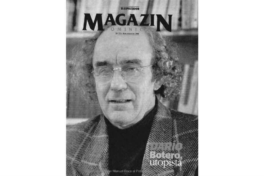 Darío Botero en la portada de uno de los ejemplares de El Magazín de El Espectador. / Archivo