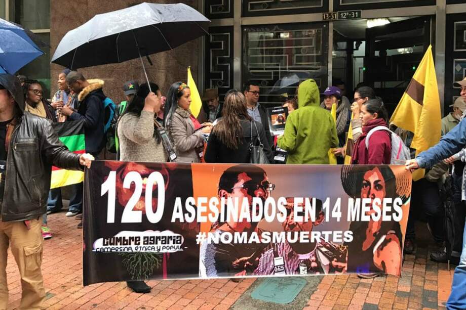 Aunque las cifras son disímiles entre sí, las organizaciones que han denunciado asesinatos de líderes sociales coinciden en que van más de 100 en los últimos 18 meses. / Foto: archivo El Espectador