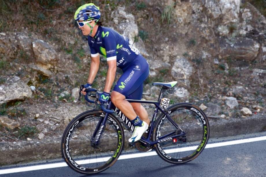 Carlos Betancur, pedalista del Movistar Team. Foto: Movistar