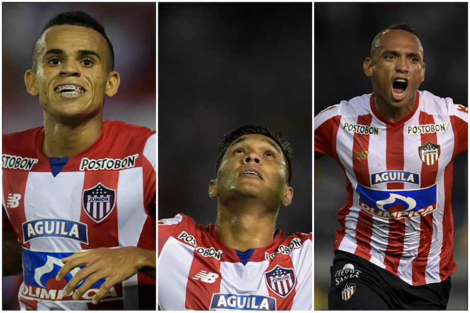 Díaz (izquierda), Teófilo (centro) y Jarlan Barrera. / AFP