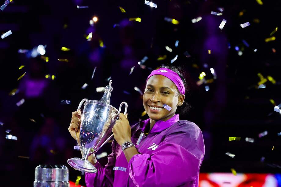 La estadounidense Coco Gauff, campeona del WTA Finals 2024.