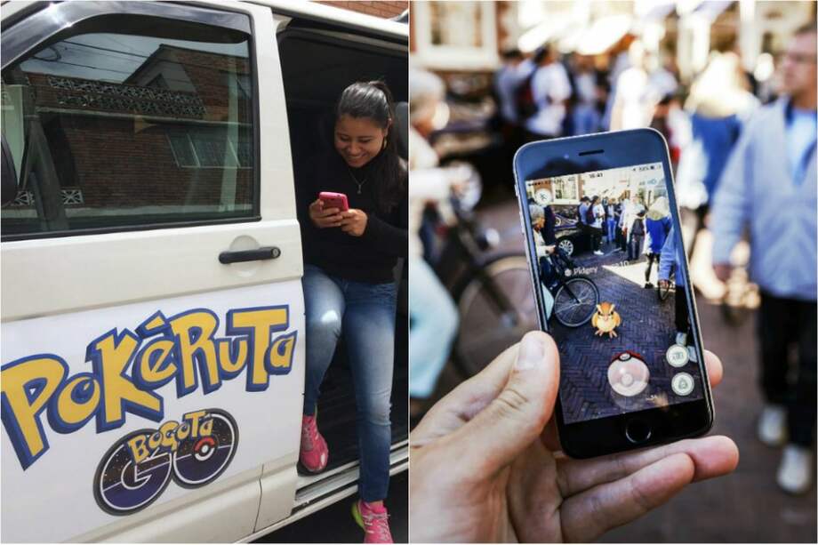 Según su creador, la idea de la “Pokéruta” no solo es llevar a los jugadores a atrapar a los monstruos virtuales, sino también darles un paseo por Bogotá. / Facebook Pokéruta – AFP.